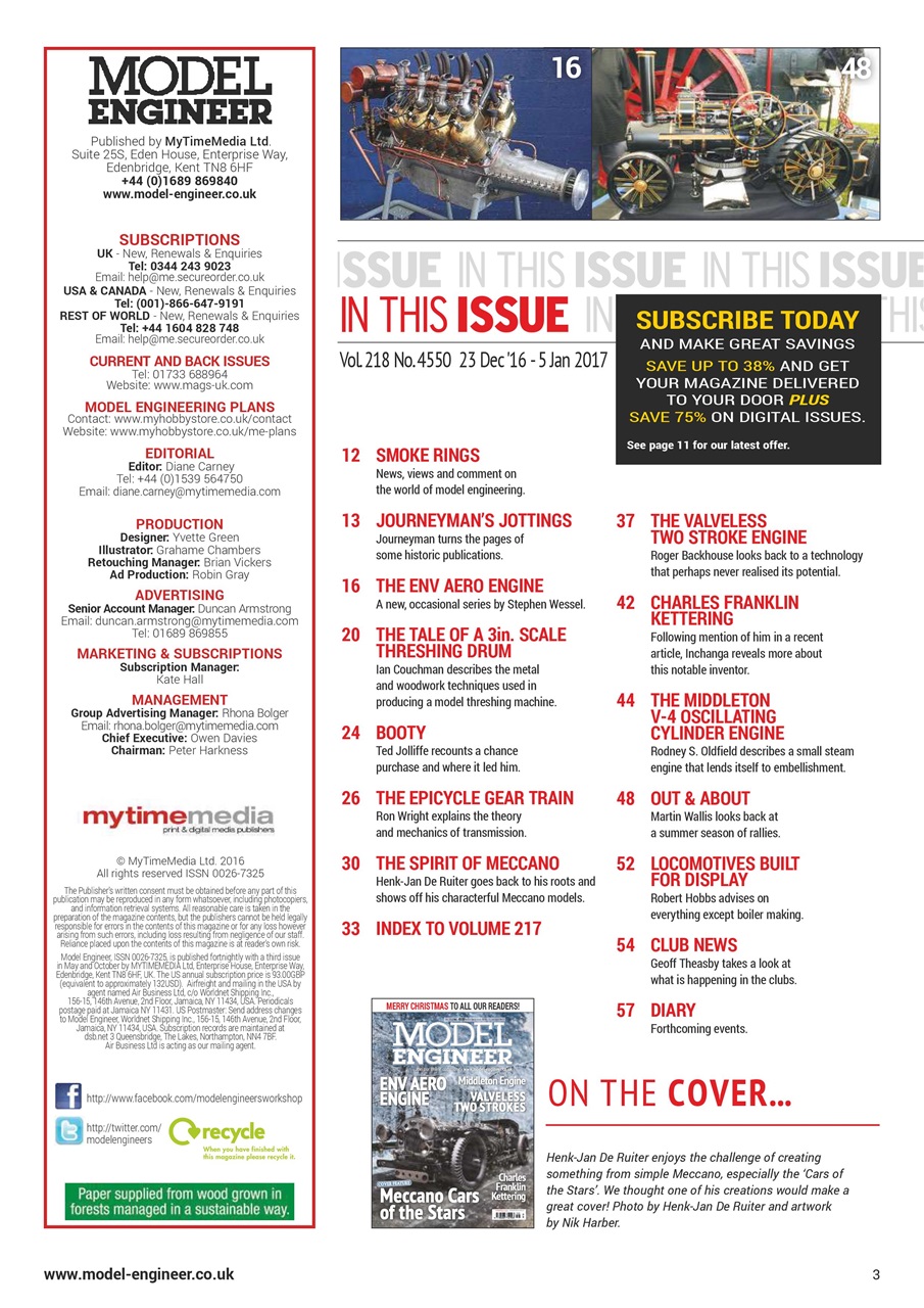 Model Engineer Preview Pages