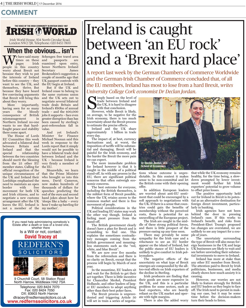 Irish World Preview Pages