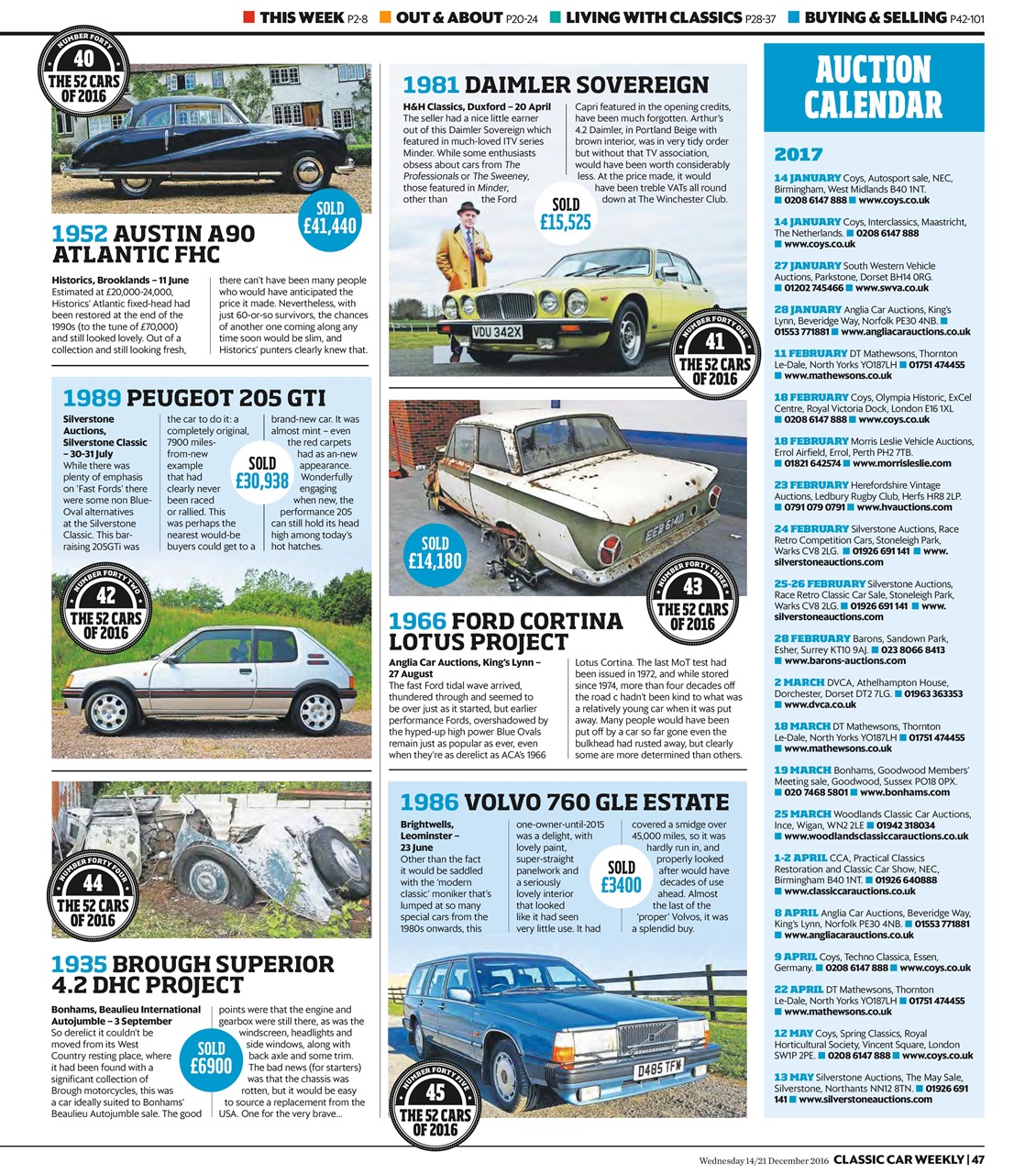 Classic Car Weekly Preview Pages