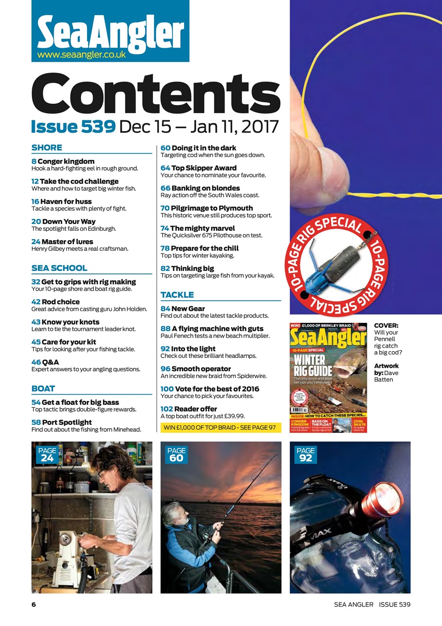 Sea Angler Preview Pages