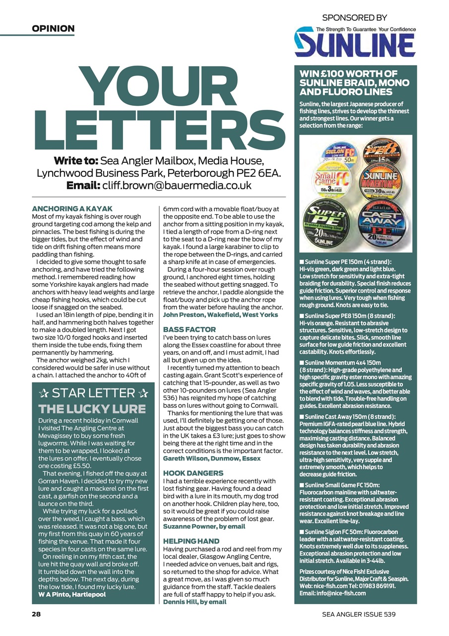 Sea Angler Preview Pages