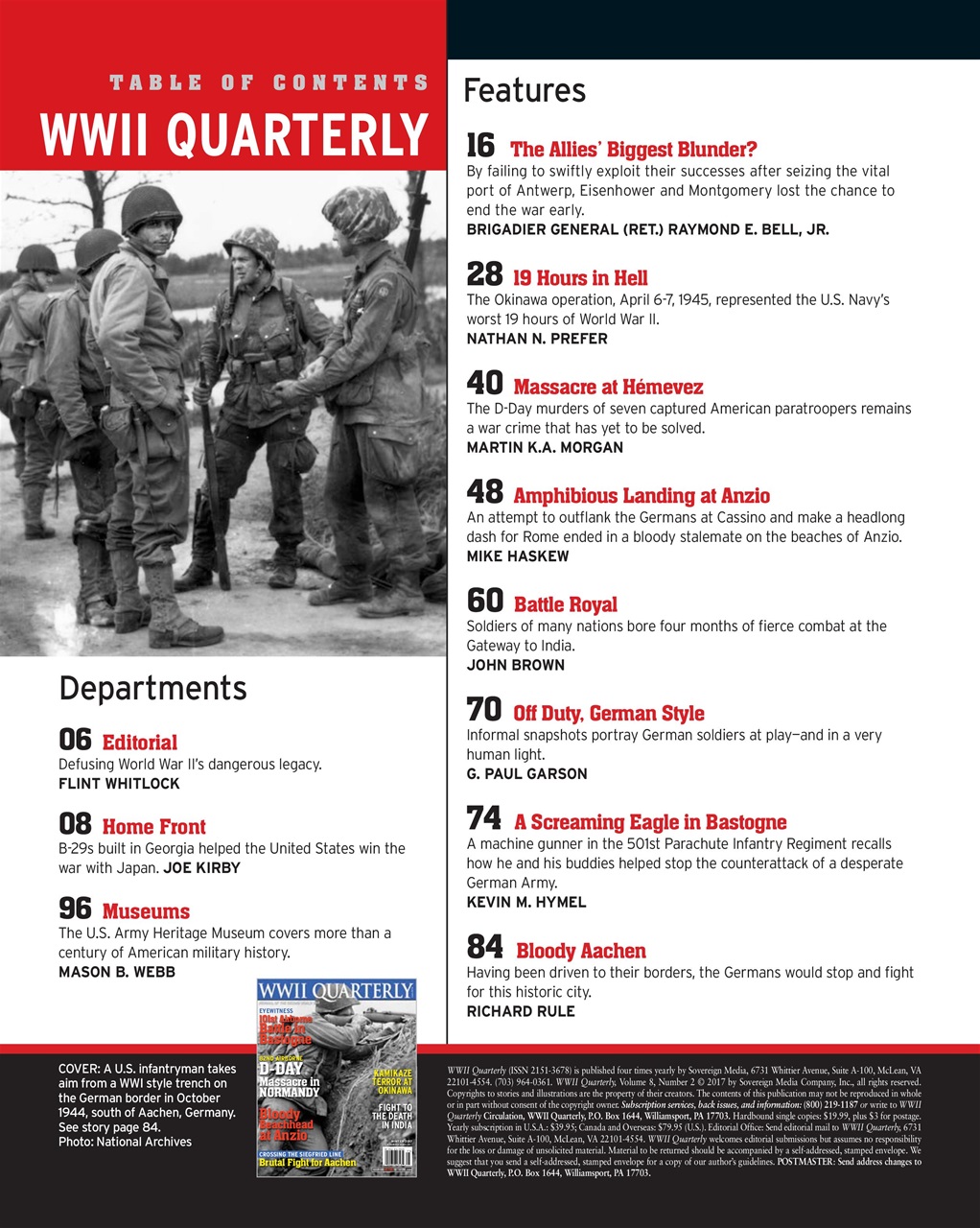 WWII Quarterly Preview Pages