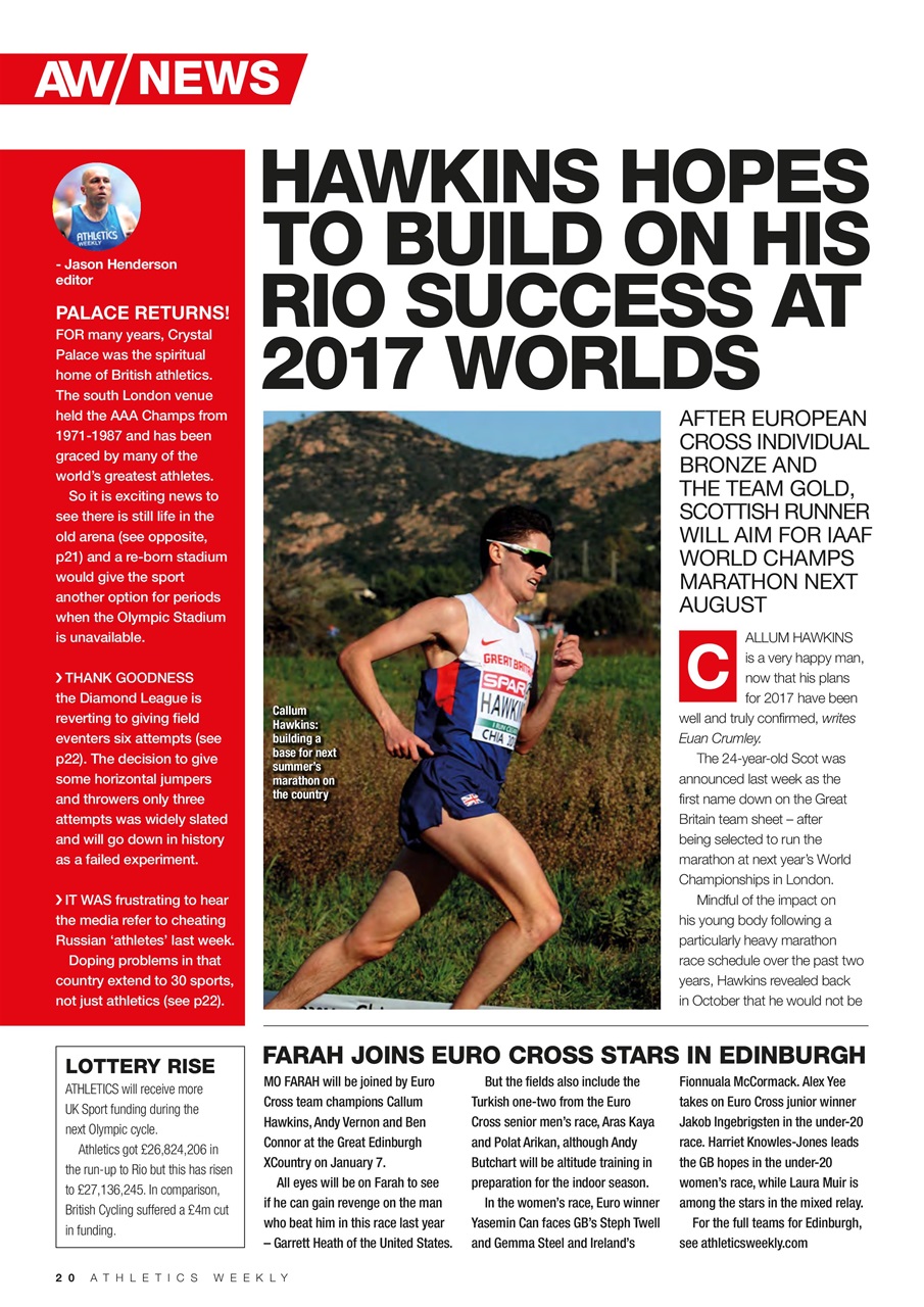 AW – Athletics Weekly Magazine Preview Pages