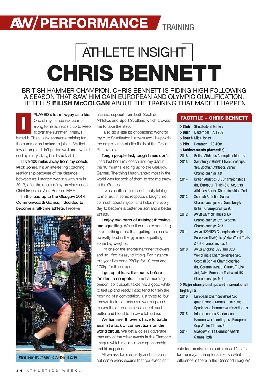 AW – Athletics Weekly Magazine Preview Pages