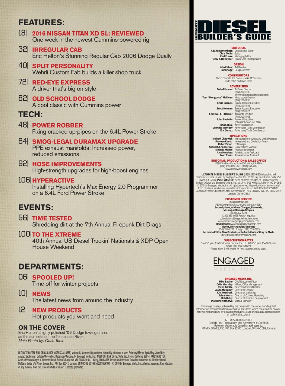 Ultimate Diesel Builders Guide Preview Pages