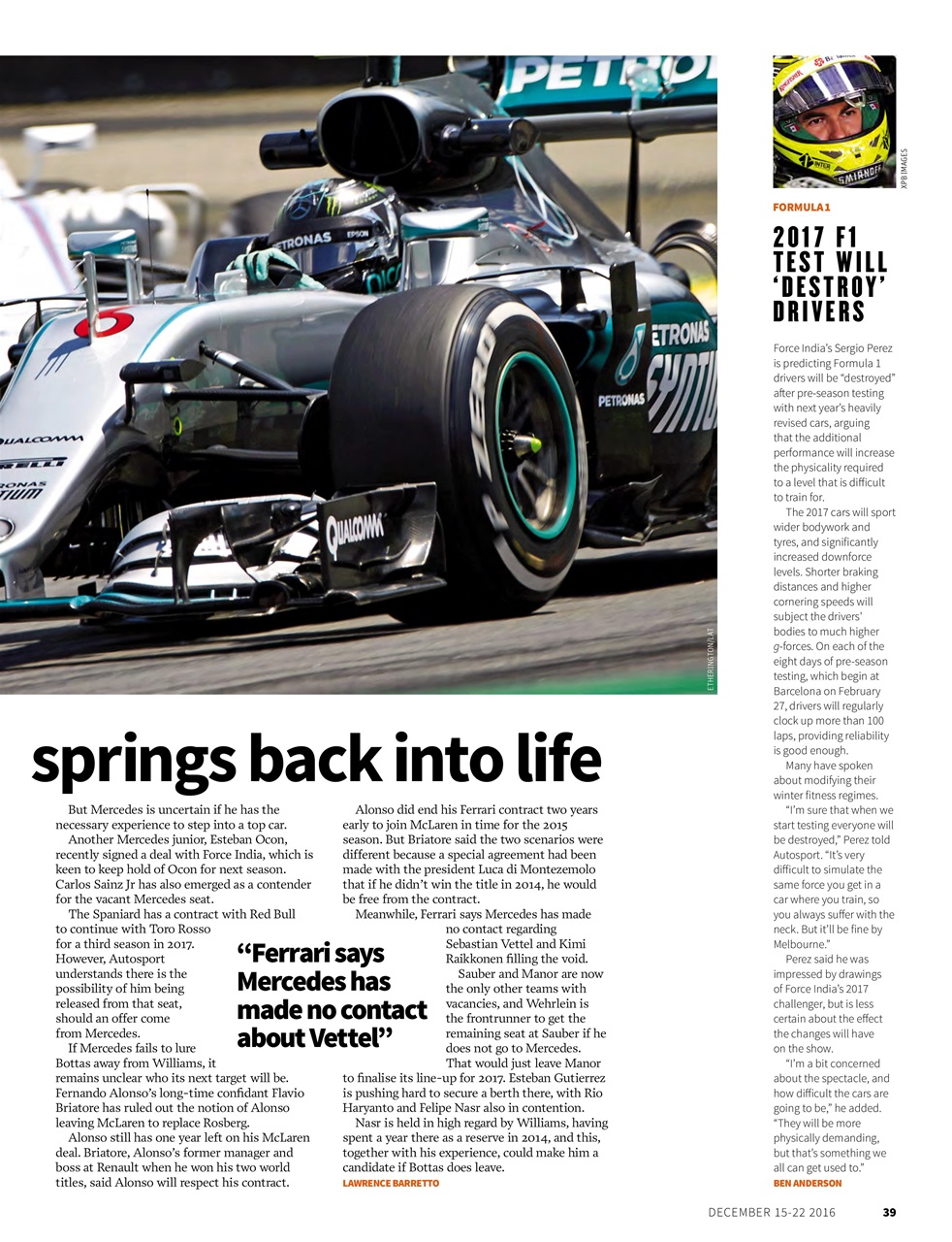 Autosport Preview Pages