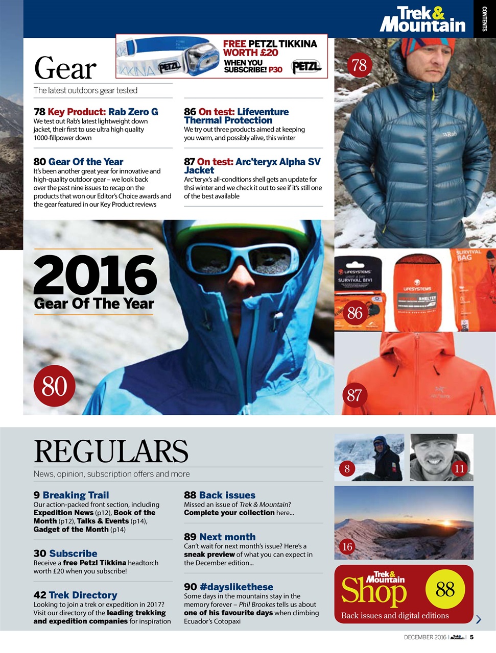Trek & Mountain Magazine Preview Pages