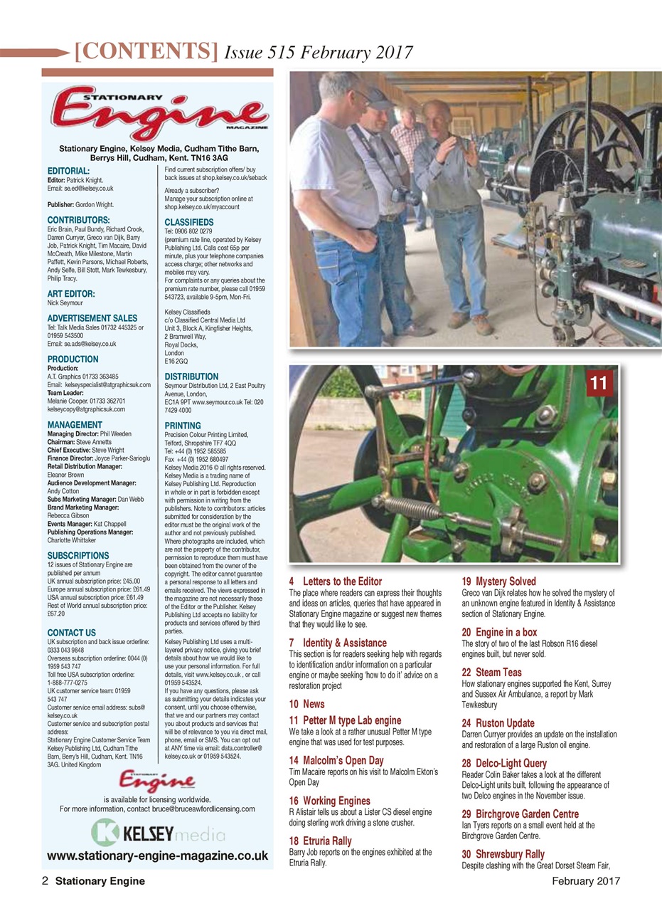 Stationary Engine Preview Pages