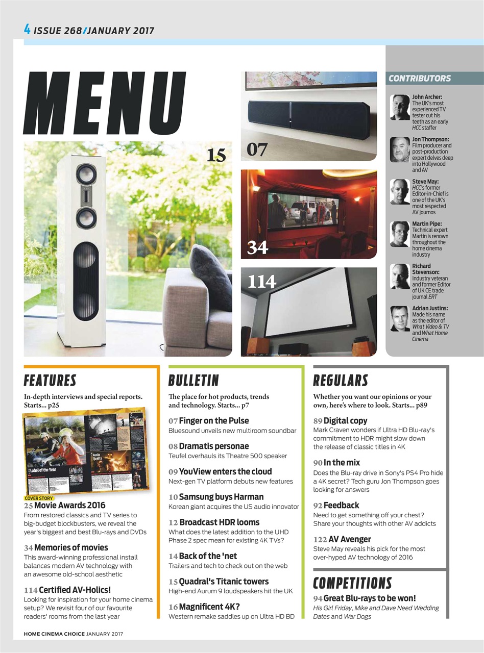 Home Cinema Choice Preview Pages