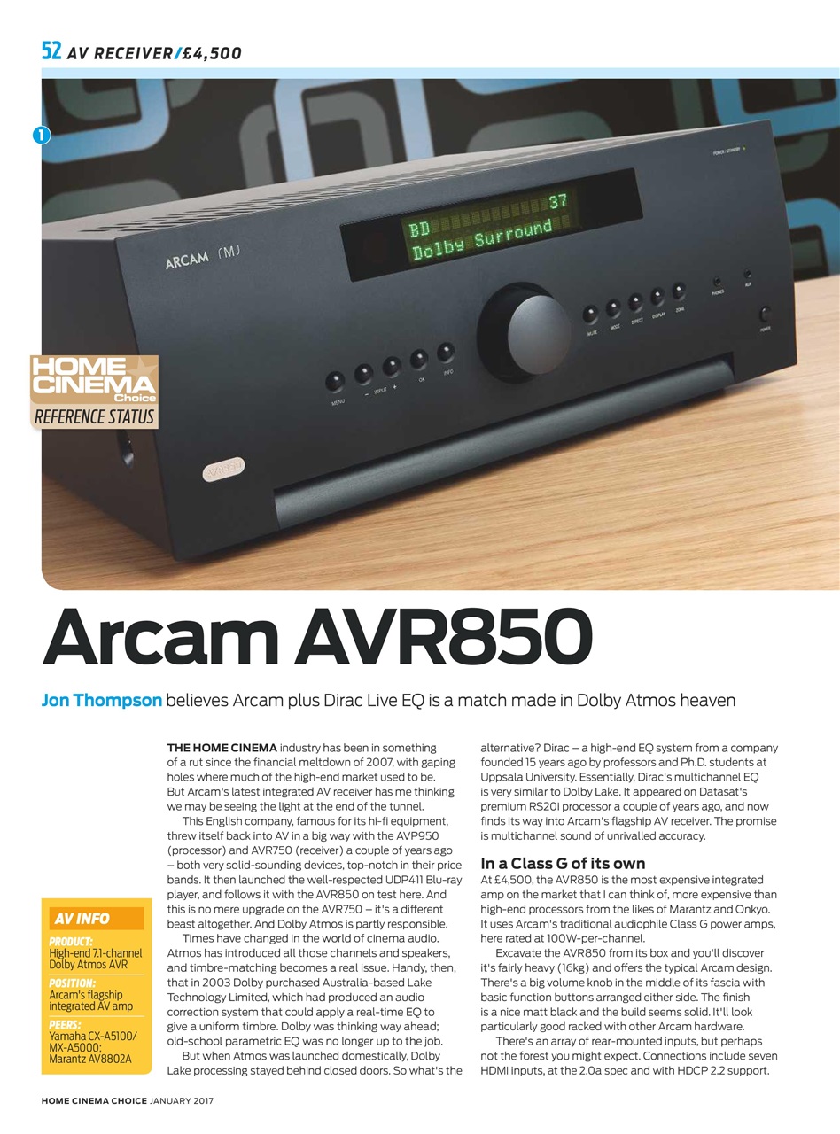 Home Cinema Choice Preview Pages
