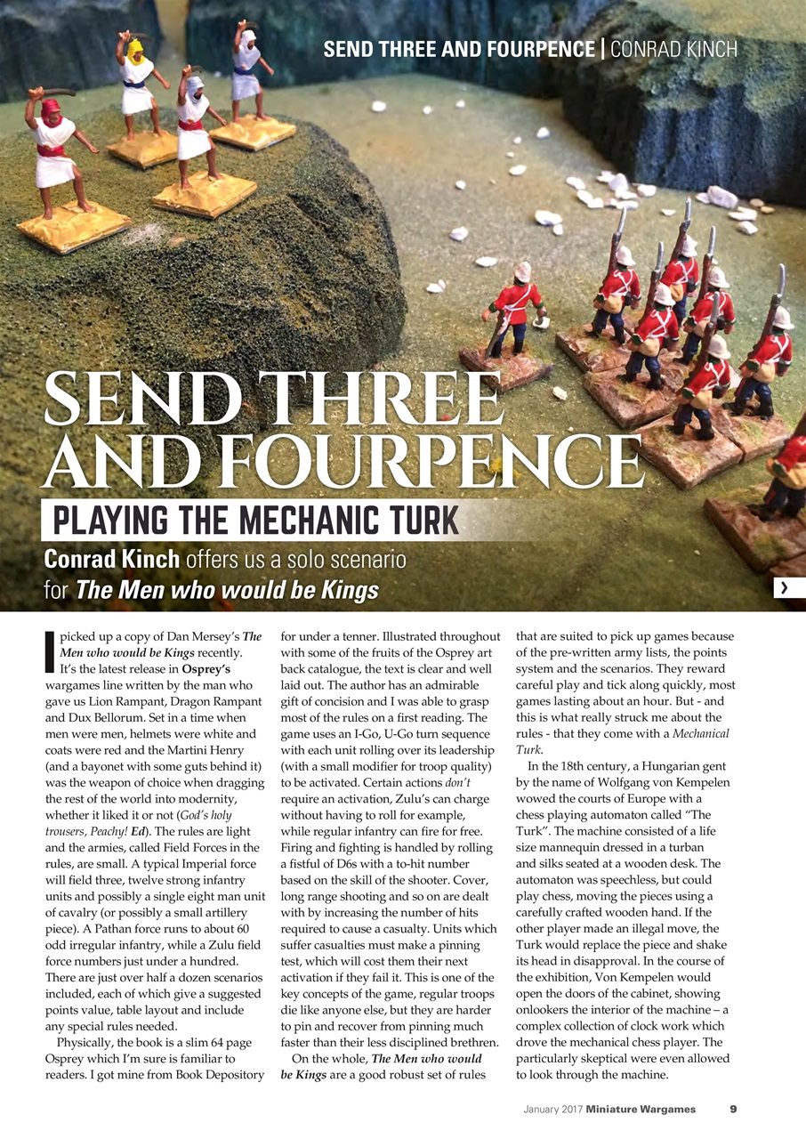 Miniature Wargames Preview Pages