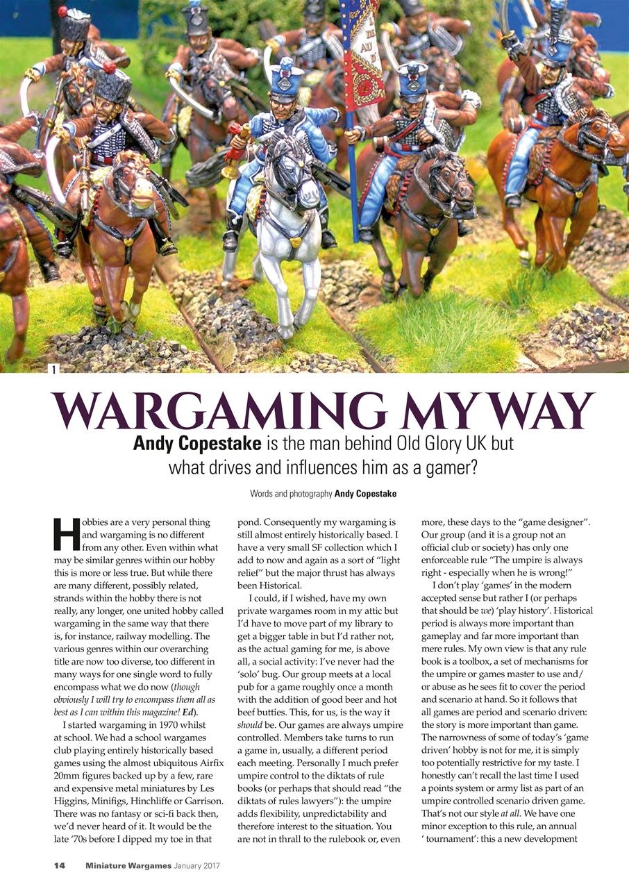 Miniature Wargames Preview Pages