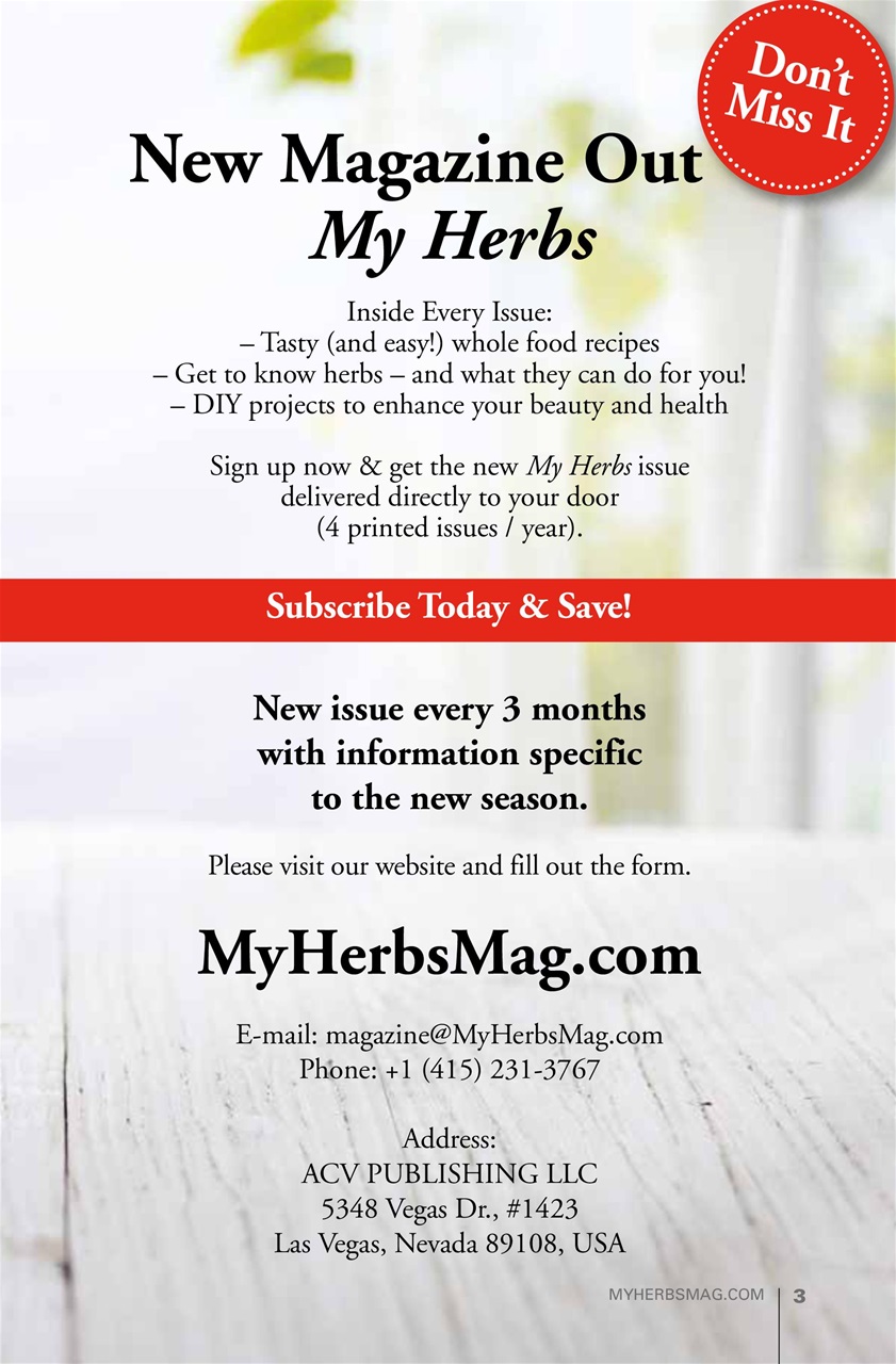 My Herbs Magazine Preview Pages