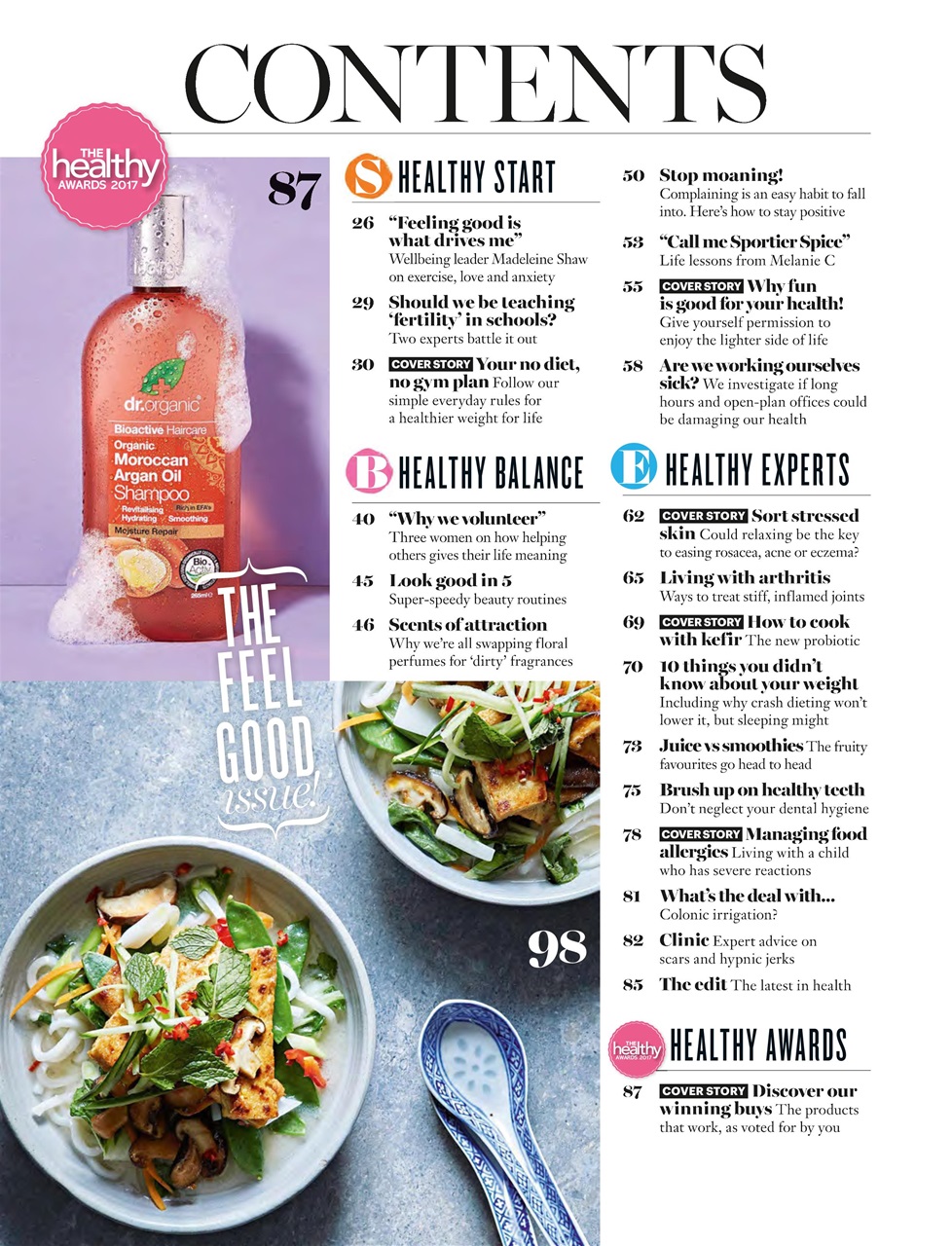 Healthy Magazine Preview Pages
