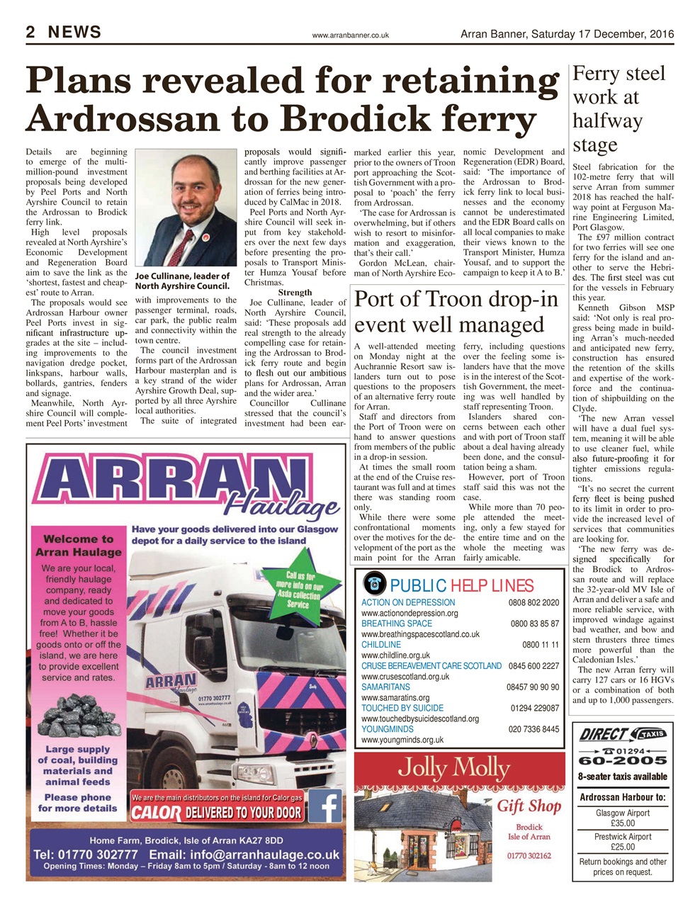 Arran Banner Preview Pages