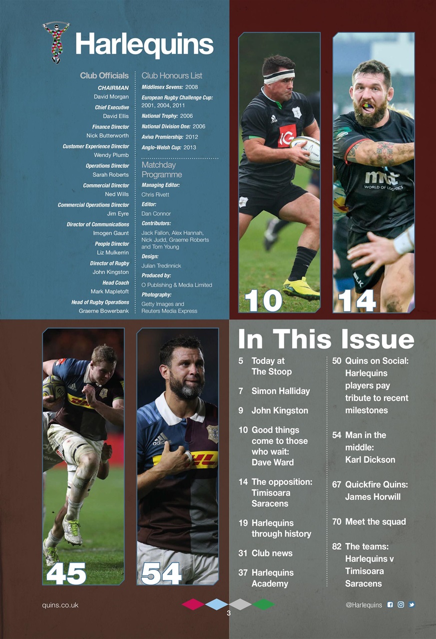 Harlequins Preview Pages