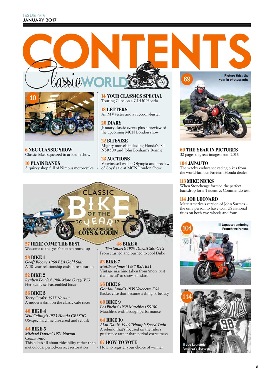 Classic Bike Preview Pages