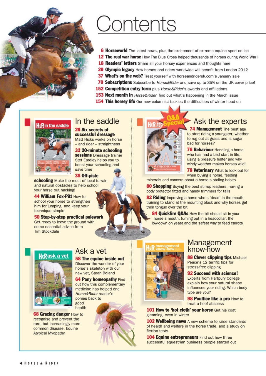 Horse&Rider Magazine - UK equestrian magazine for Horse and Rider Preview Pages