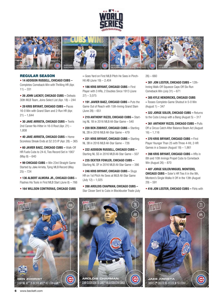 Beckett Baseball Magazine Preview Pages