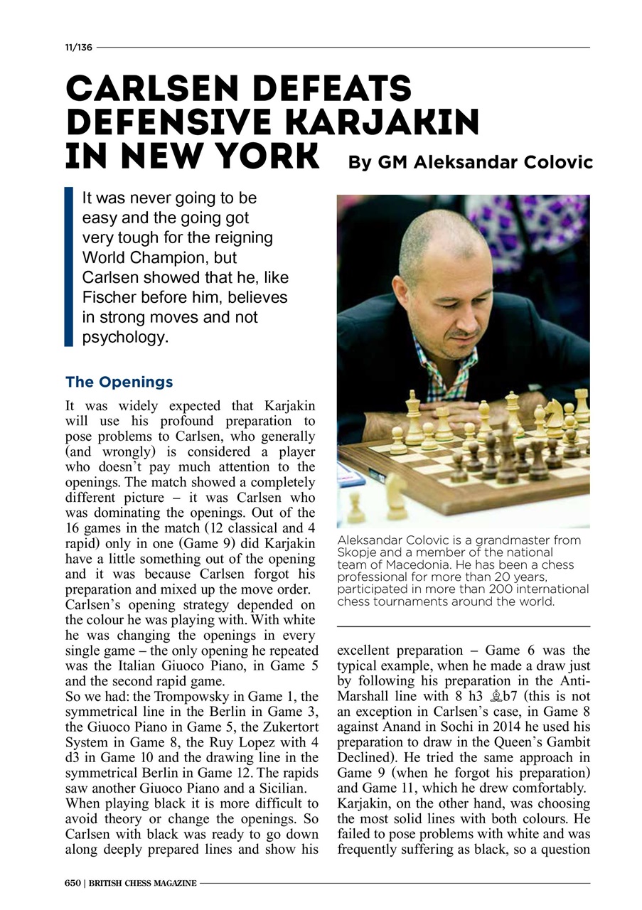 British Chess Magazine Preview Pages