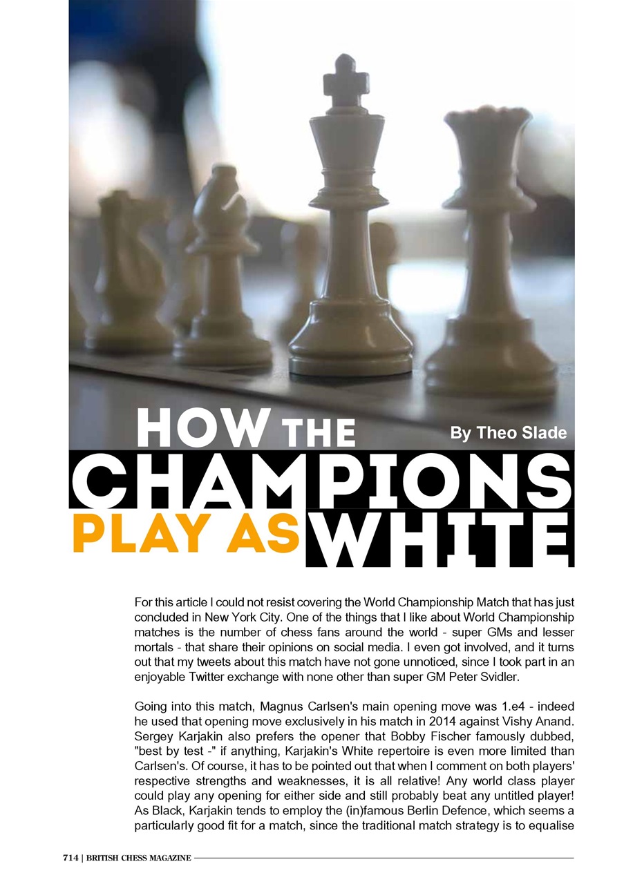 British Chess Magazine Preview Pages