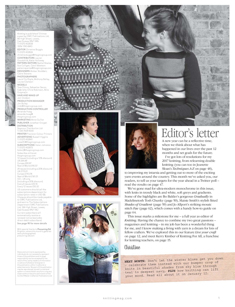 Knitting Preview Pages