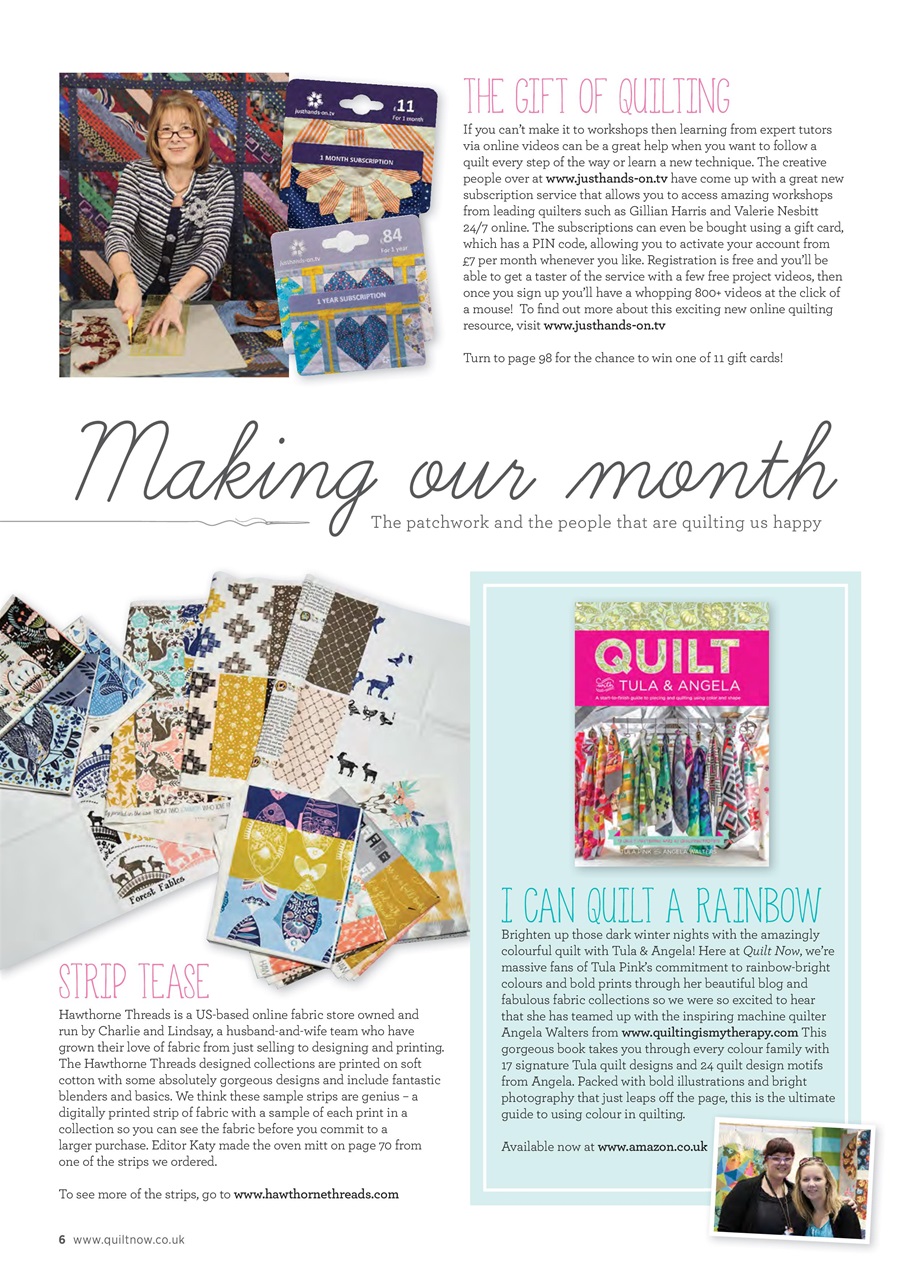 Quilt Now Preview Pages