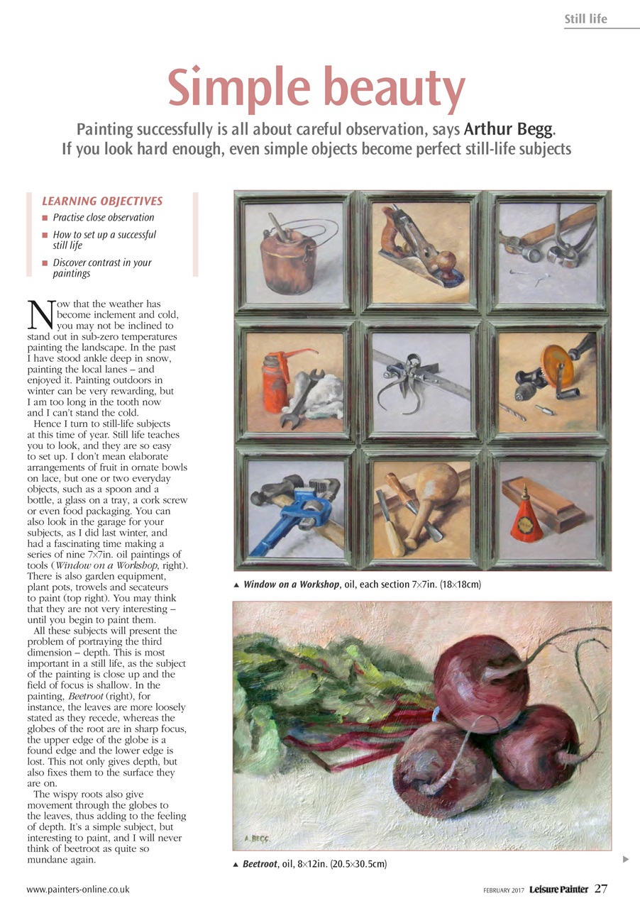 Leisure Painter & The Artist Preview Pages