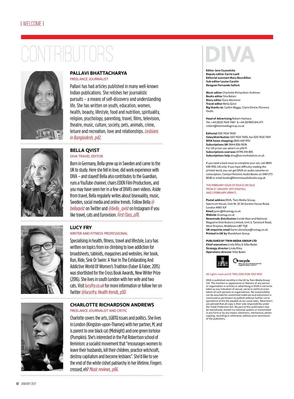 DIVA Magazine Preview Pages