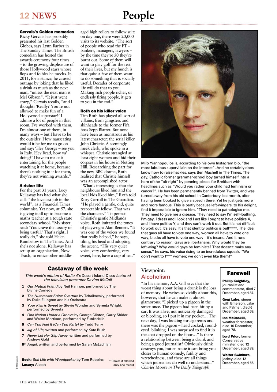 The Week Preview Pages