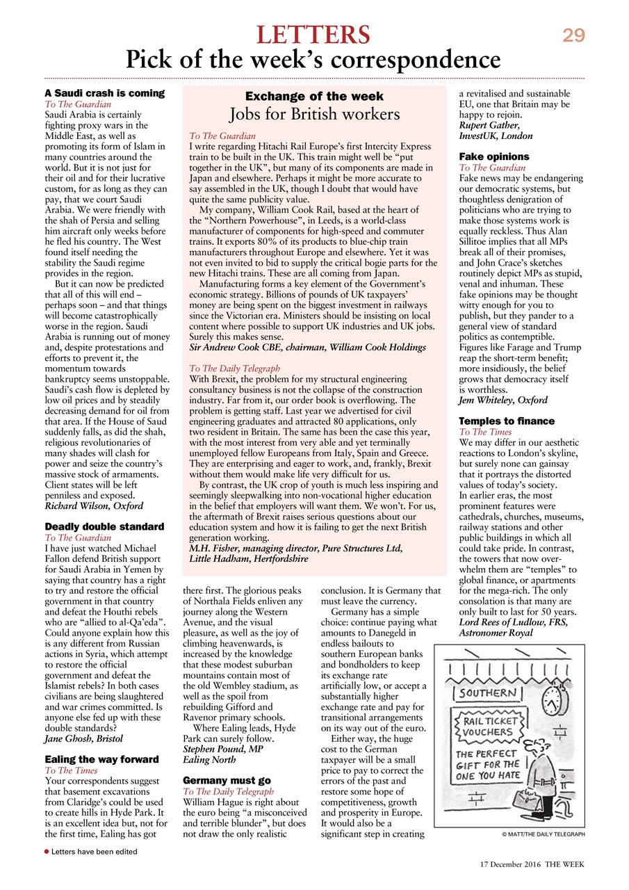 The Week Preview Pages