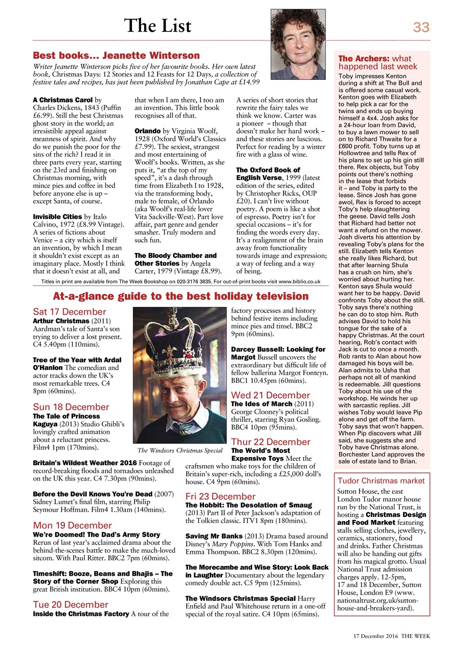 The Week Preview Pages