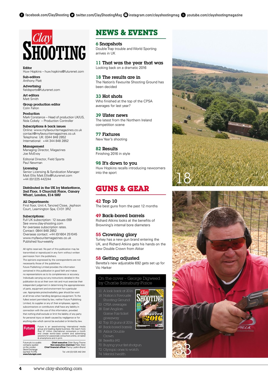 Clay Shooting Preview Pages