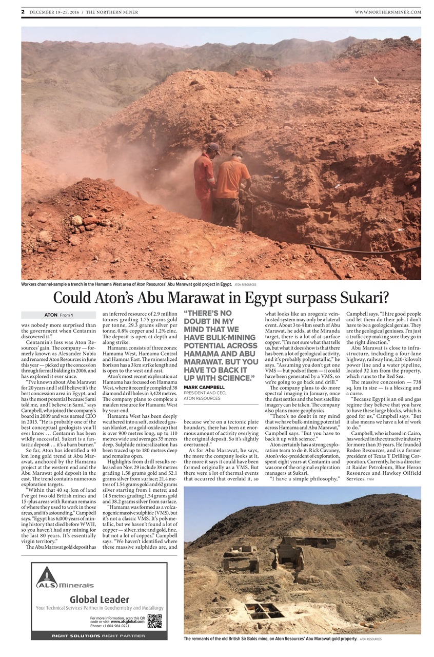The Northern Miner Preview Pages