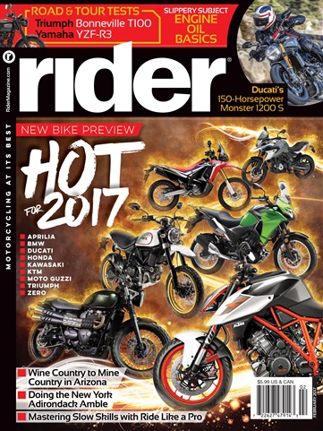 Rider Magazine issue February 2017