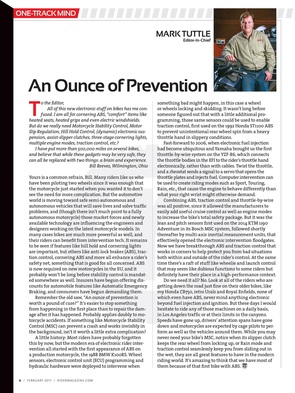 Rider Magazine Preview Pages