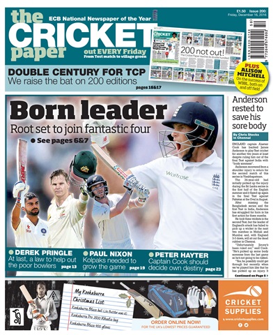 The Cricket Paper issue 16th December 2016