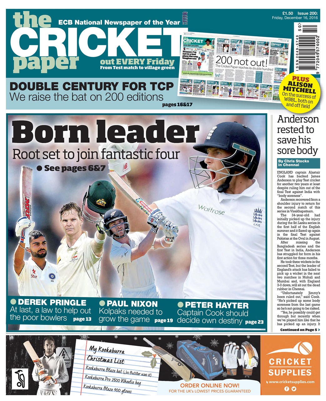 The Cricket Paper Preview Pages