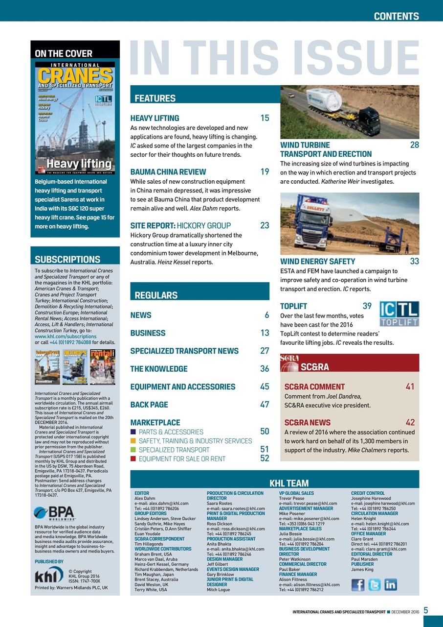 Int. Cranes and Specialized Transp Preview Pages