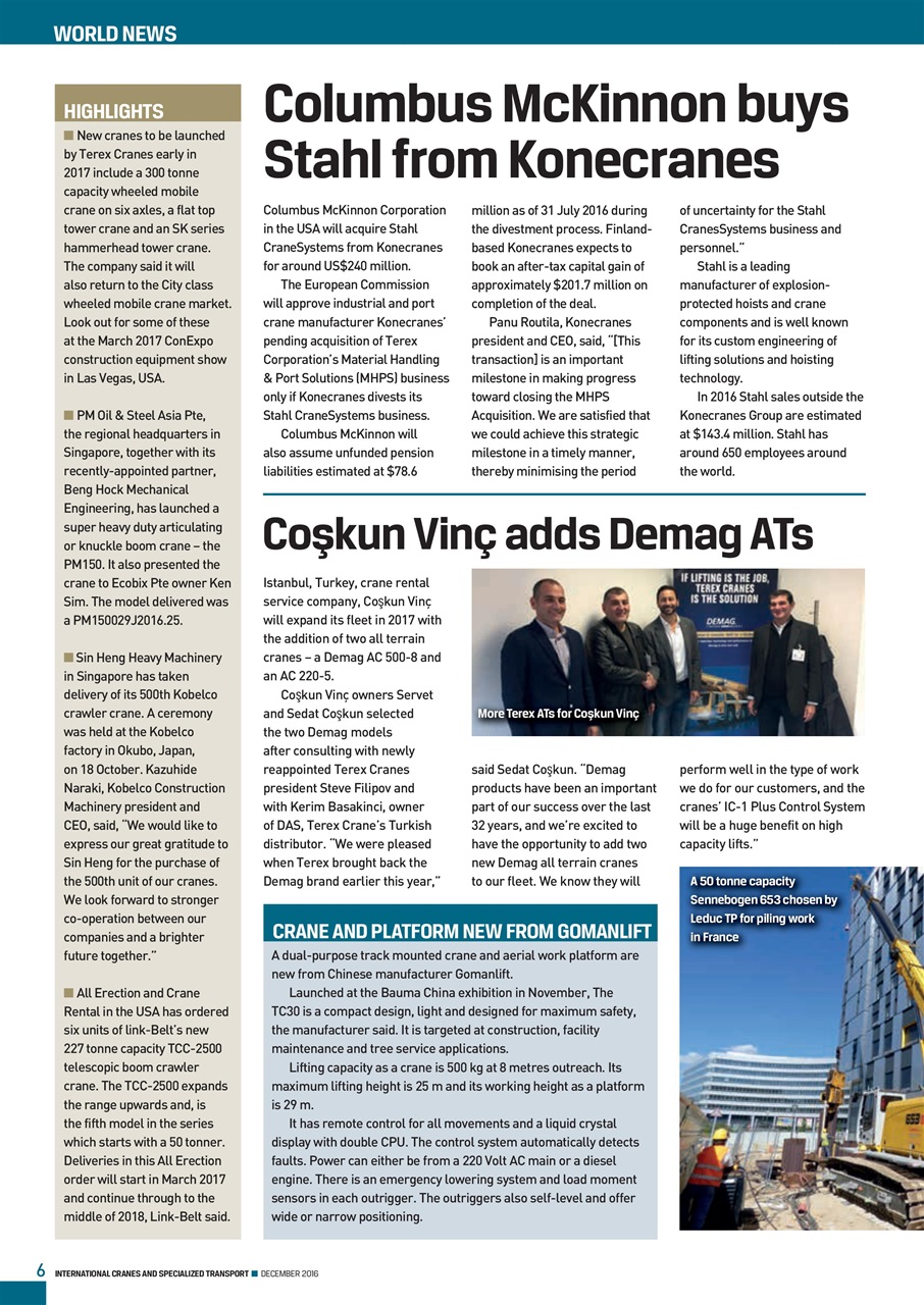 Int. Cranes and Specialized Transp Preview Pages