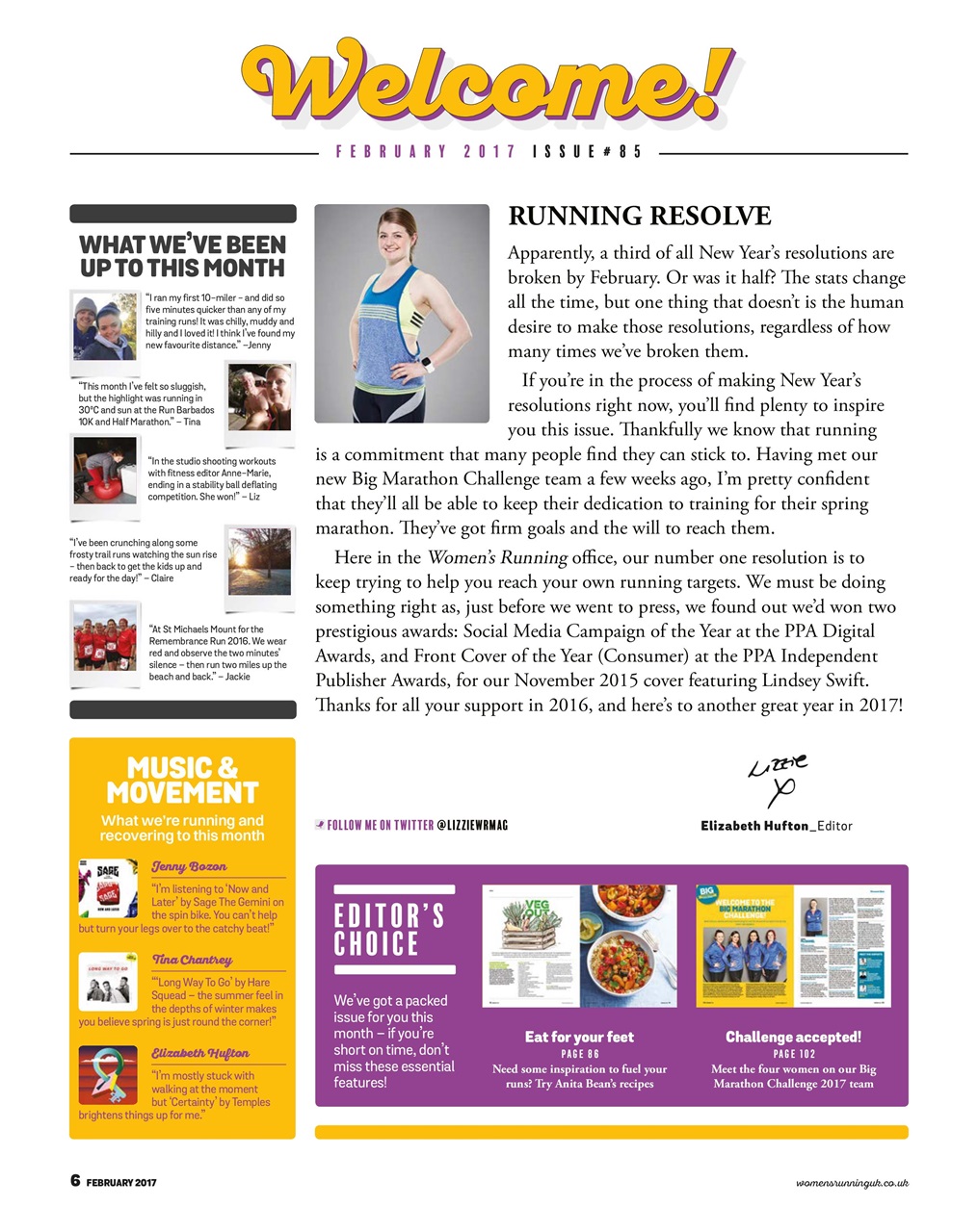 Women’s Running Preview Pages