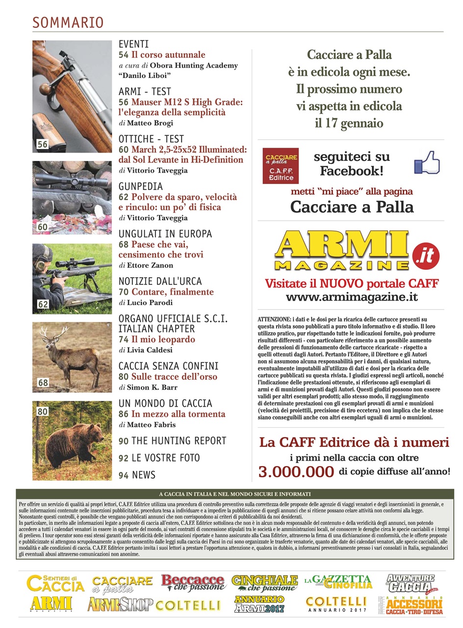 Caccia Magazine Preview Pages