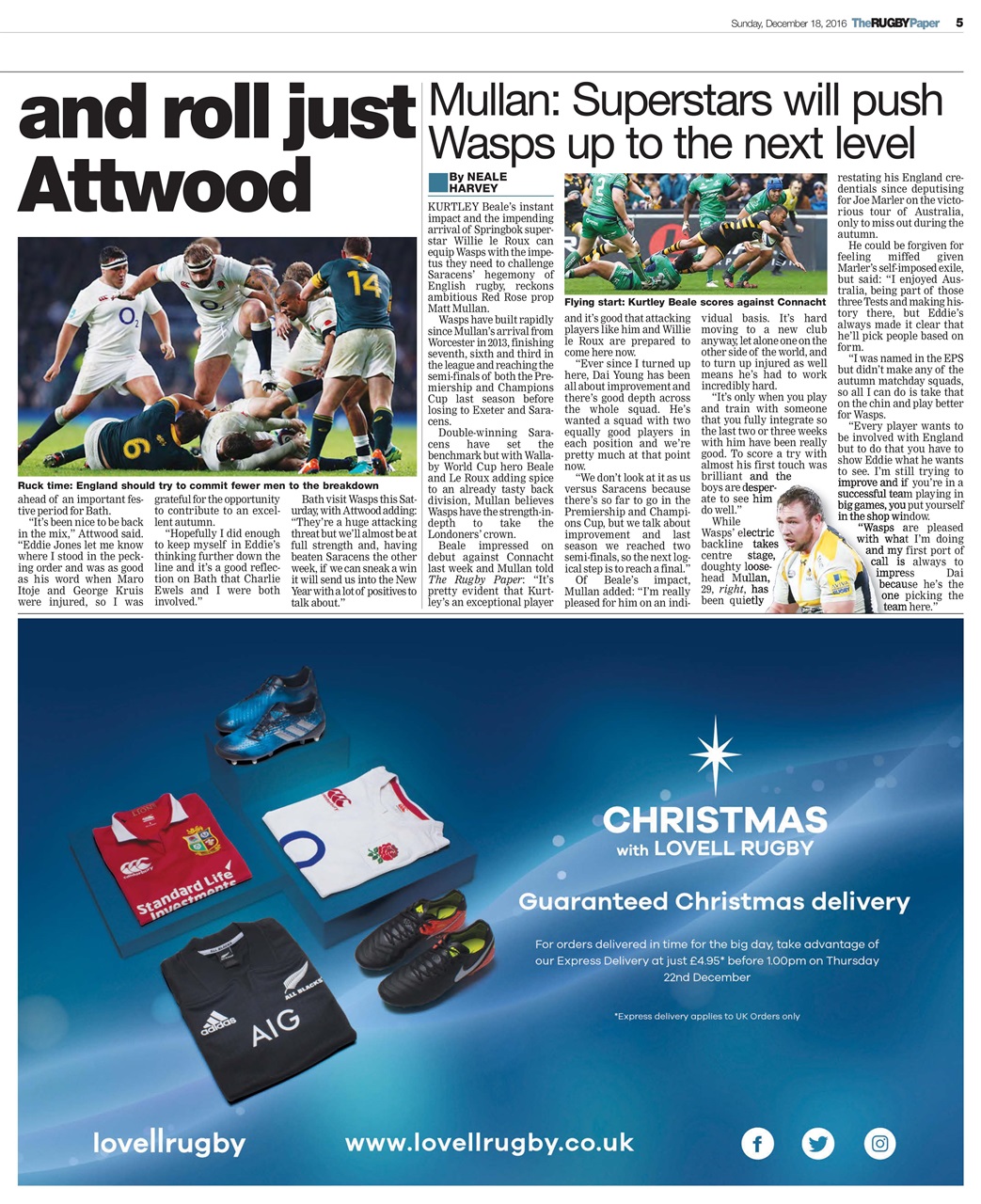 The Rugby Paper Preview Pages