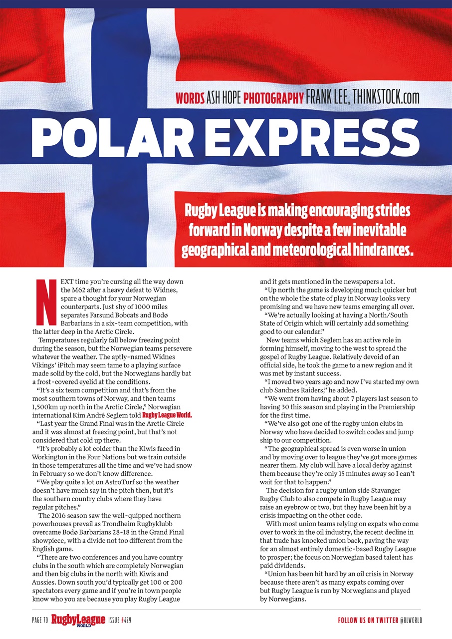 Rugby League World Preview Pages