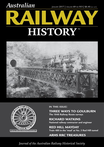 Australian Railway History issue ARH January 2017