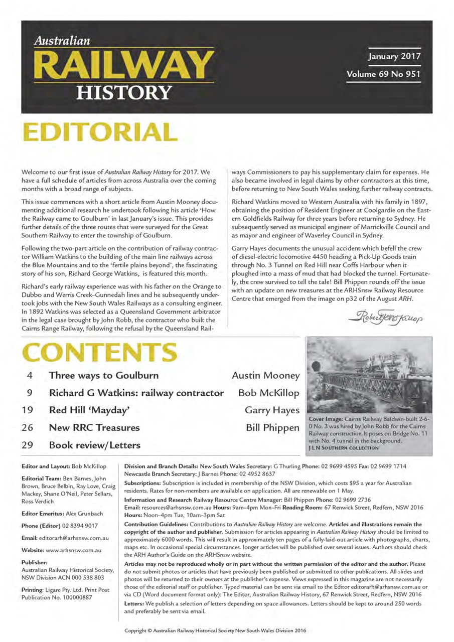 Australian Railway History Preview Pages