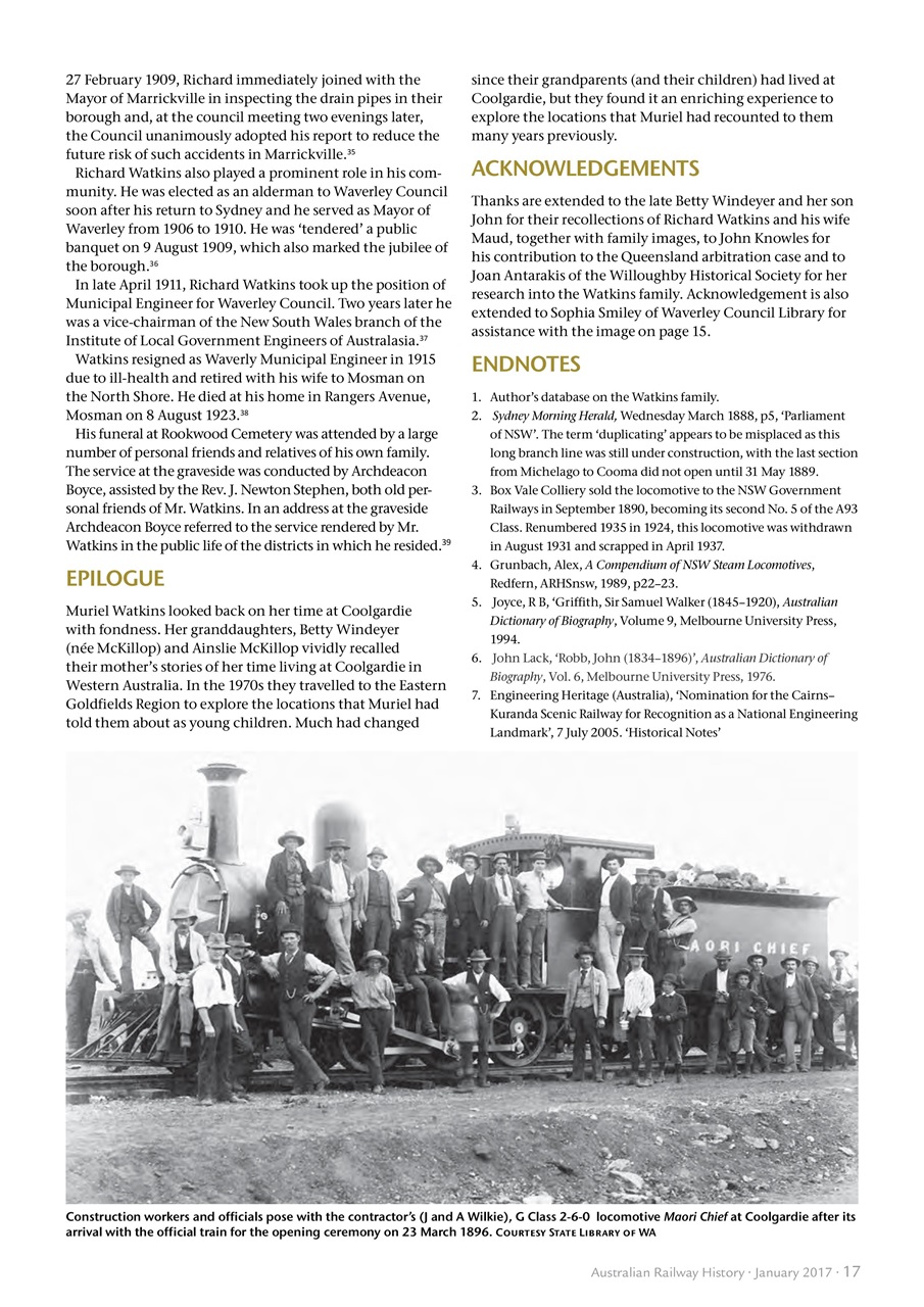 Australian Railway History Preview Pages