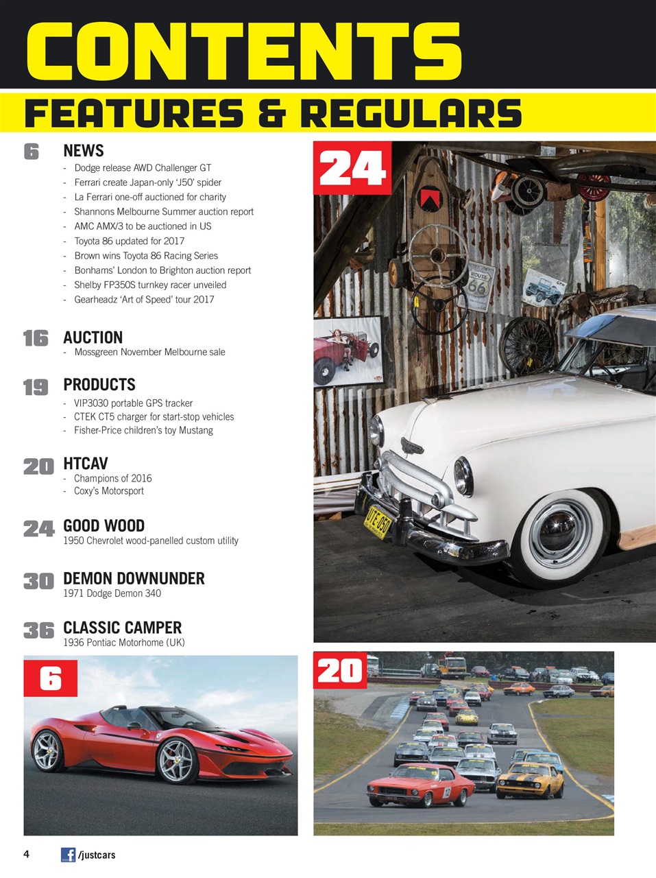 JUST CARS Preview Pages