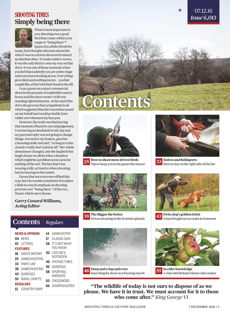 Shooting Times & Country Preview Pages