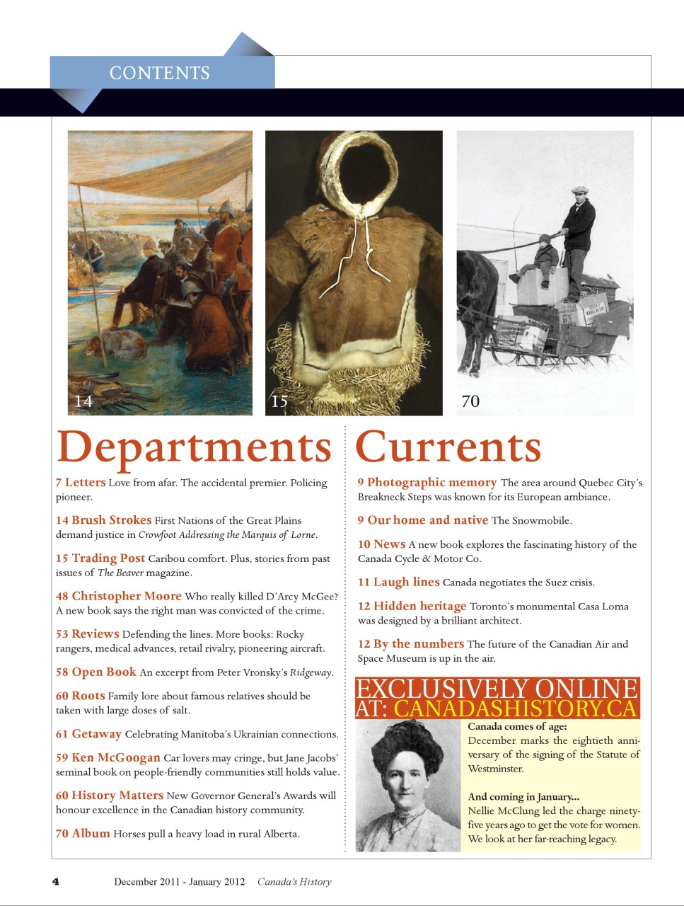 Canada's History Preview Pages